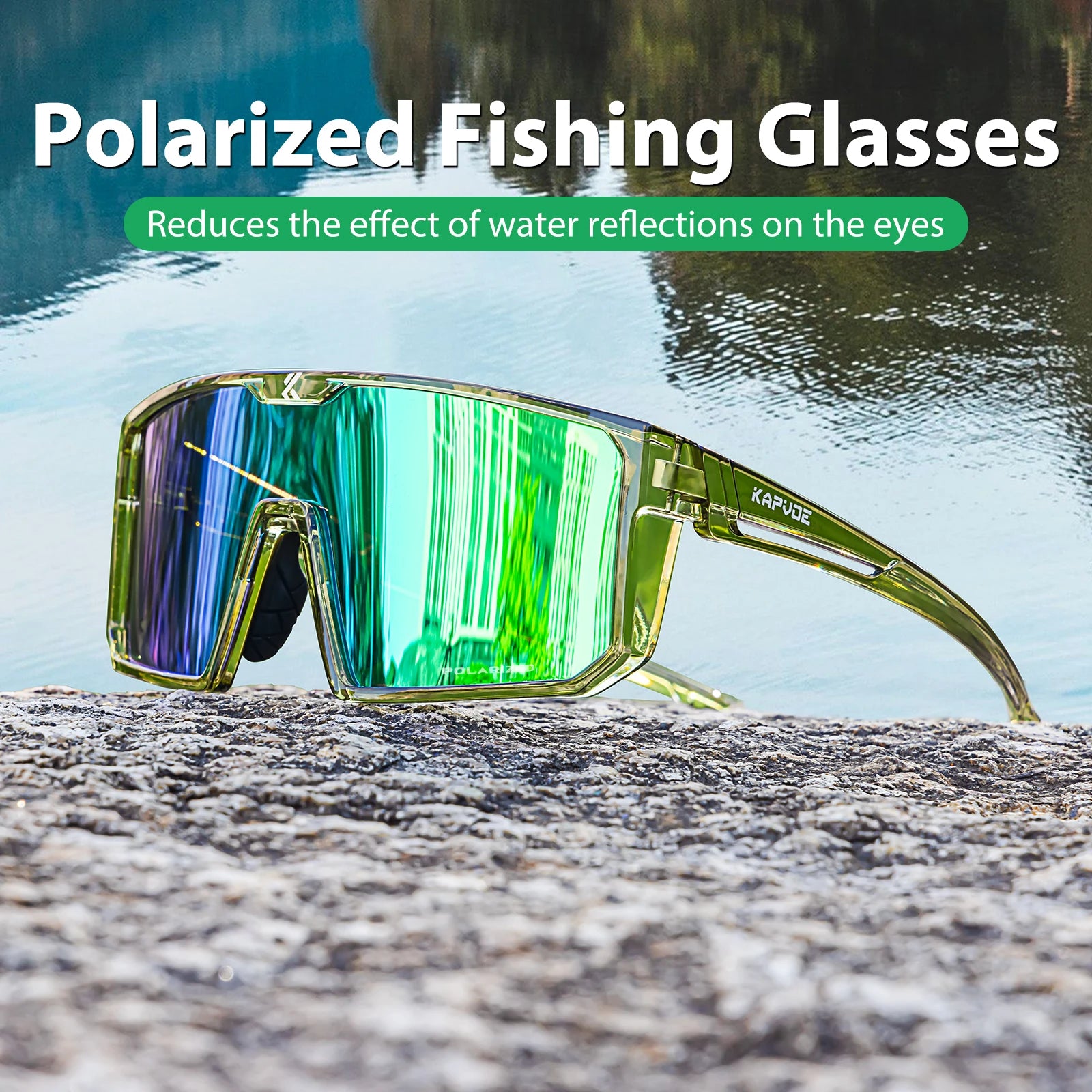 KAPVOE gafas de sol polarizadas para pescar, gafas para c...