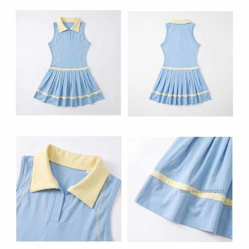 Vestido Retro de Polo para Mujer, para Yoga, Tenis, Golf,...