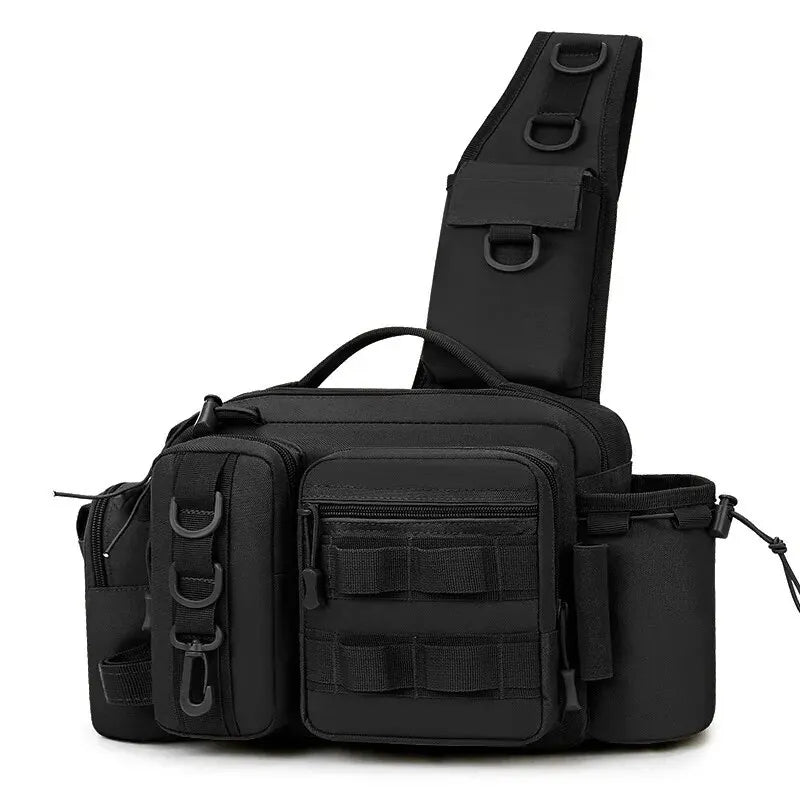 Mochila de aparejos de pesca para hombre, bolsa de almace...