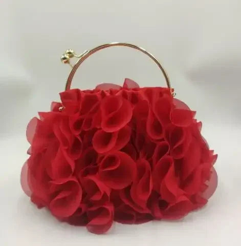 Bolso de mano de satén Floral de lujo para mujer, bolsa d...