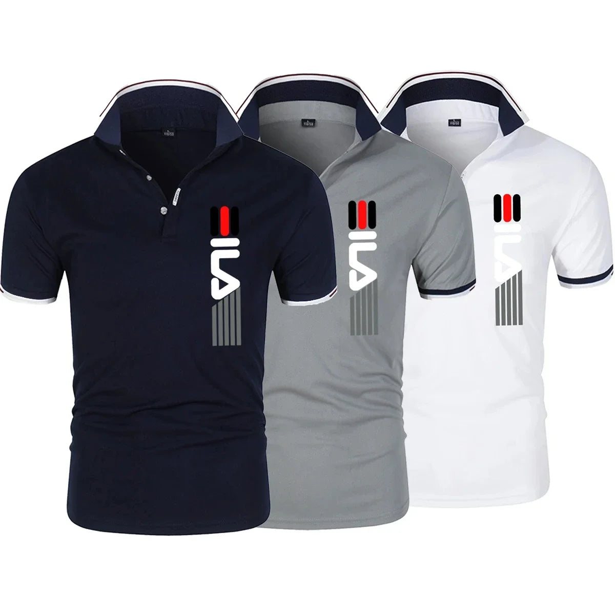 Polo Verano 2025 Hombre: Estampado Negocios Slim Fit Casual - Corporación Turística