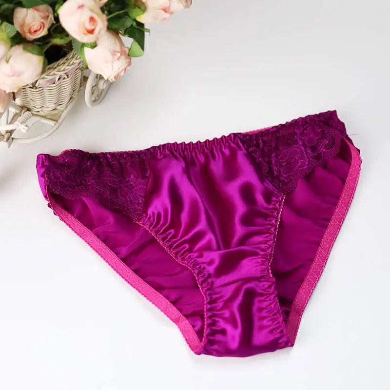Silk mothra underwear for women by Corporación Turística, soft 100% mulberry silk lingerie with delicate detailing.