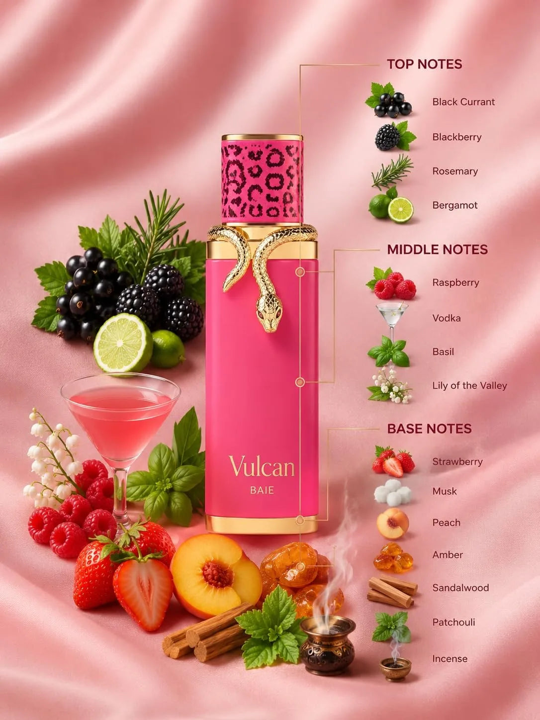 French Avenue Vulcan Baie Eau De Parfum 100ml Spray - Flo...