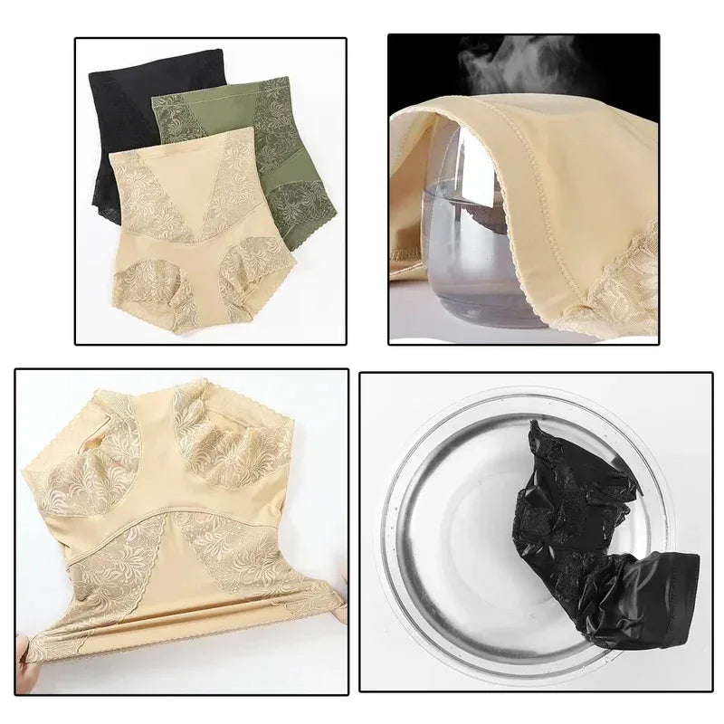 Ropa moldeadora de cintura alta, bragas con Control de ba...