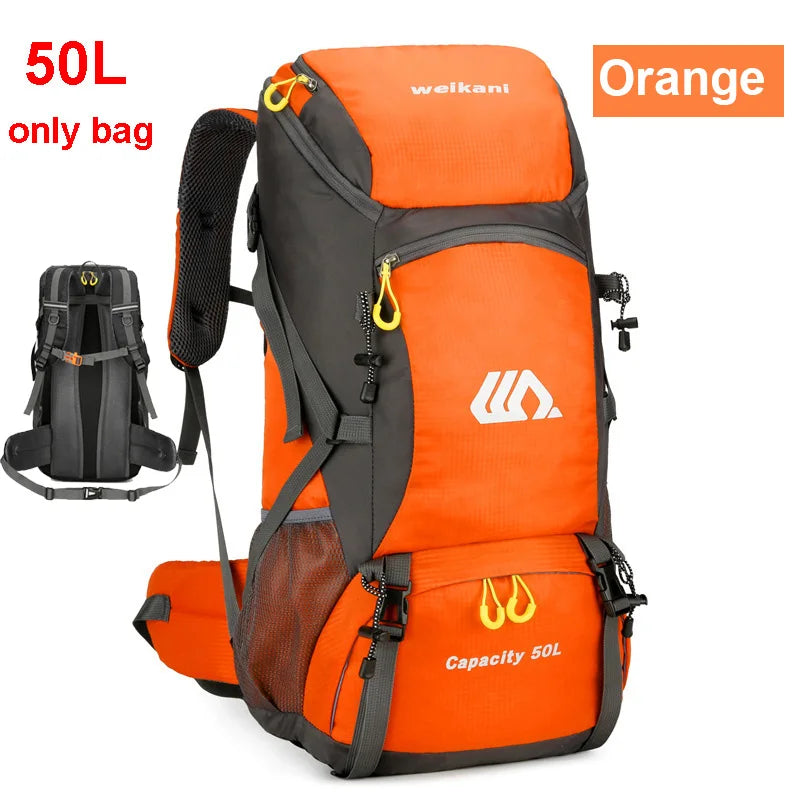 Mochila de viaje de 50L para acampar, bolsa grande para s...