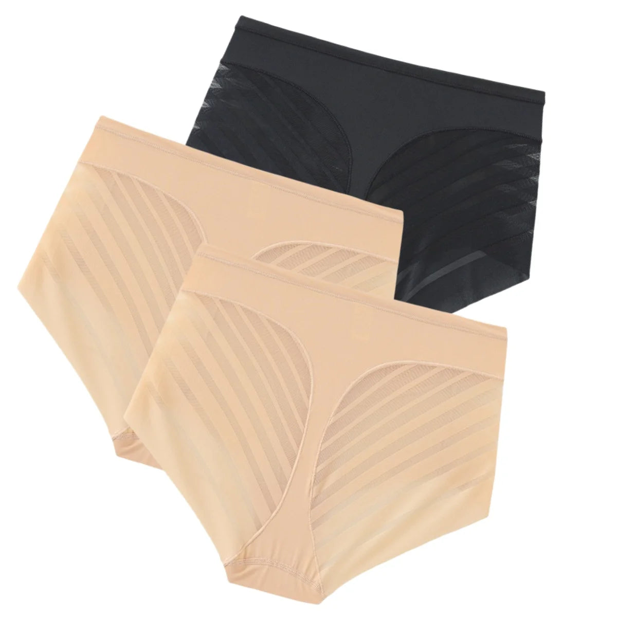 Set of three mid-rise shaping waist cincher fajas from Corporación Turística, designed for a smooth, comfortable fit.