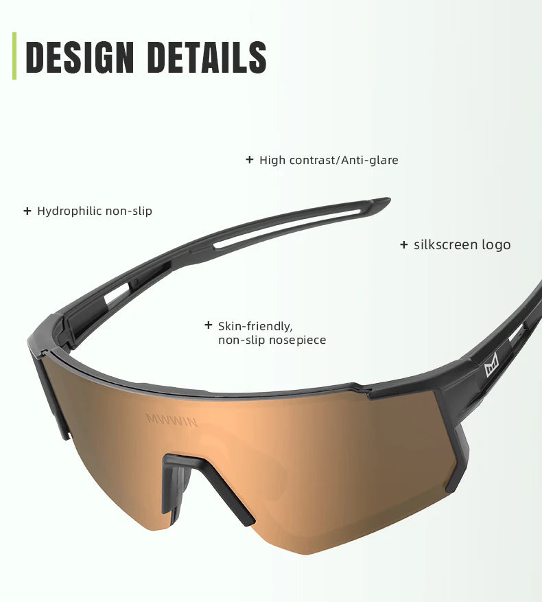 MWWIN gafas de ciclismo de moda gafas de sol para hombres...