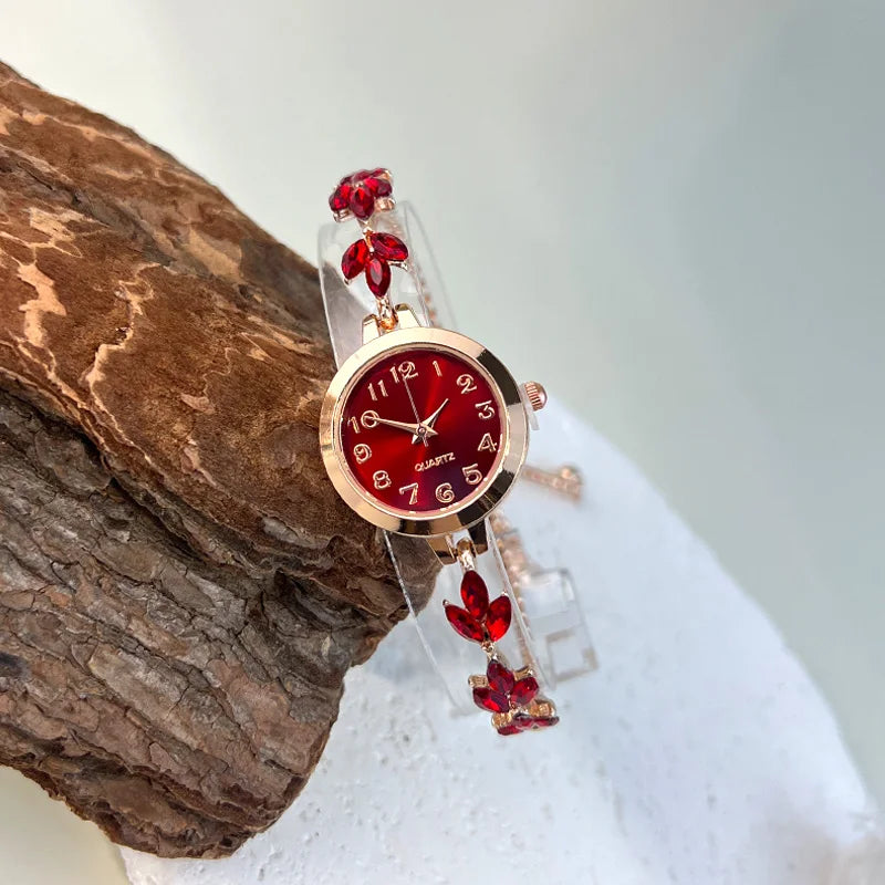 Reloj de Cuarzo Elegante para Mujer con Caja Redonda de A...