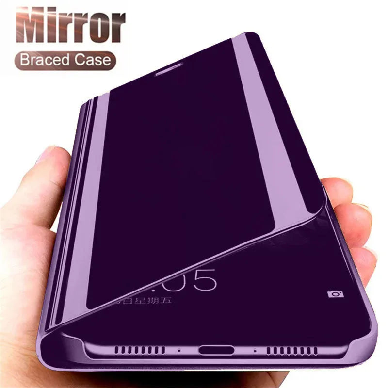 Luxury Samsung Galaxy phone case with mirror by Corporación Turística, featuring elegant design and protective features.