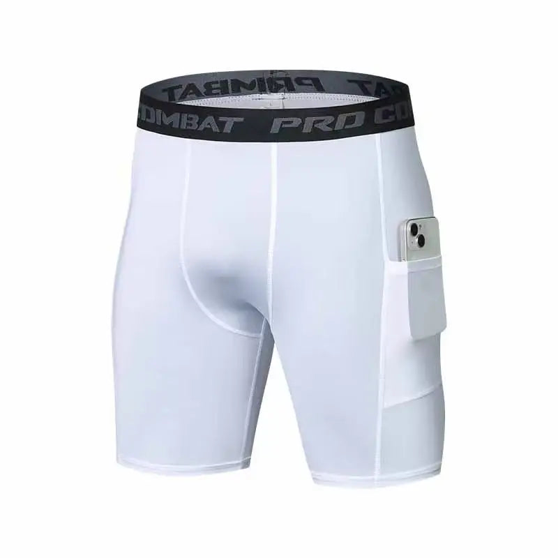 Men's compression shorts from Corporación Turística, stretchy athletic leggings with a sleek black design for active wear.