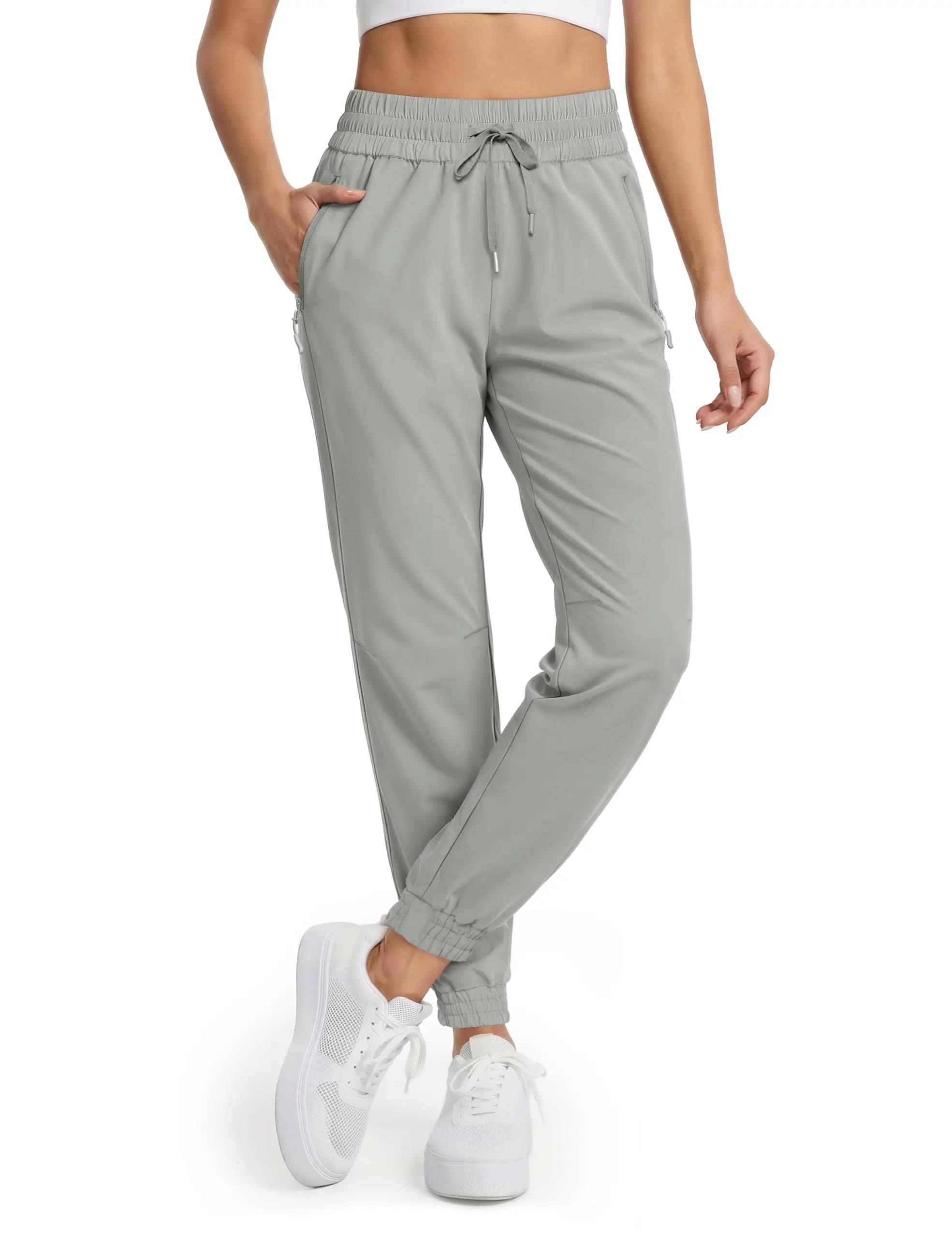 MAGCOMSEN Pantalones de senderismo impermeables para muje...