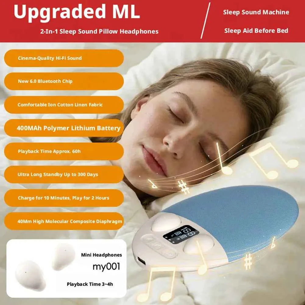 Mini Altavoz Bluetooth para Dormir con Ruido Blanco y Temporizador