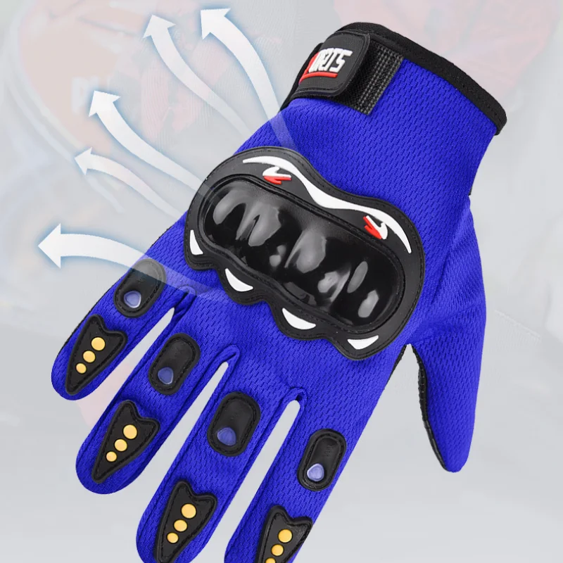 Guantes Ciclismo Hombre Dedo Completo Táctil | Anticaída Moto - Corporación Turística
