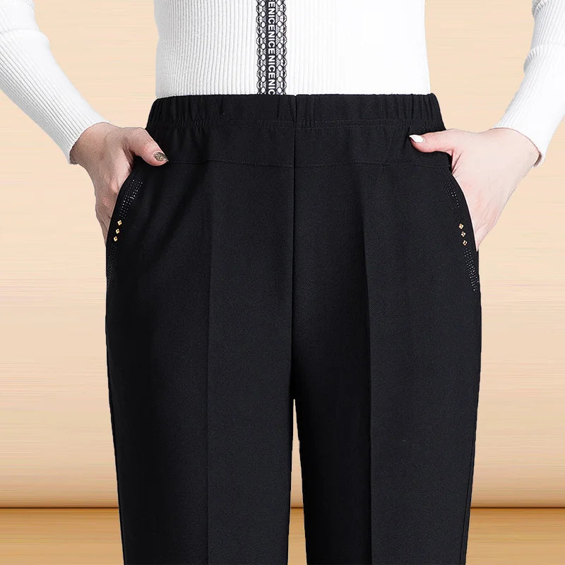 Pantalones Mujer Cintura Alta Elásticos OKXGNZ Otoño Invierno XL-9XL