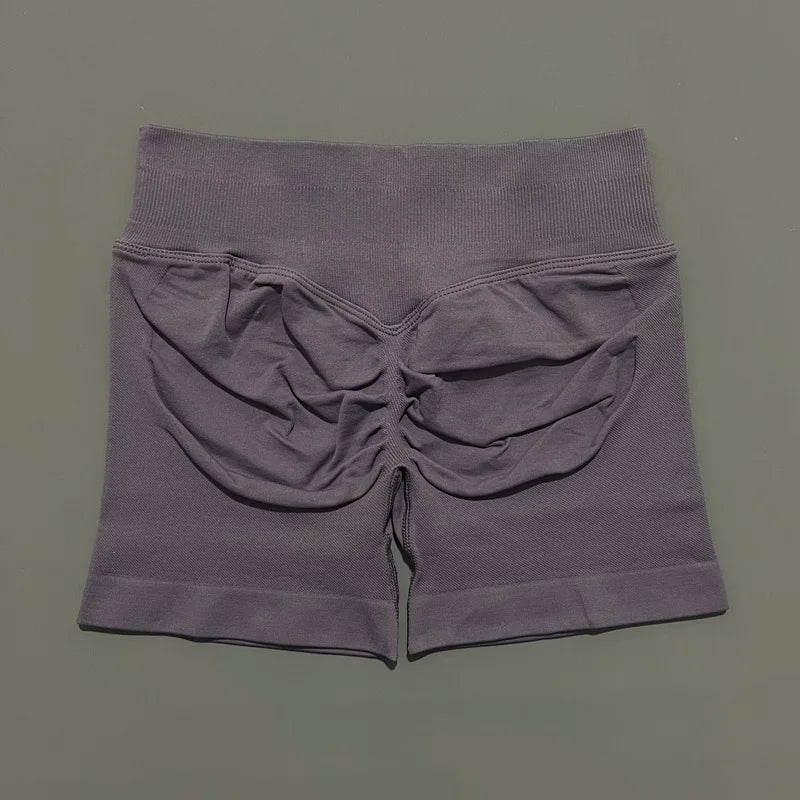 Shorts Deportivos HISTELLO 4.5" Mujer Push-Up Sin Costuras