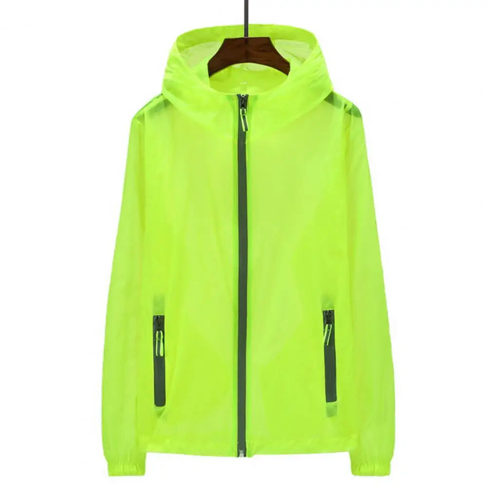 Reflectante chaqueta para el sol para hombre, Corporación Turística, con tela ligera y protección solar en color brillante.