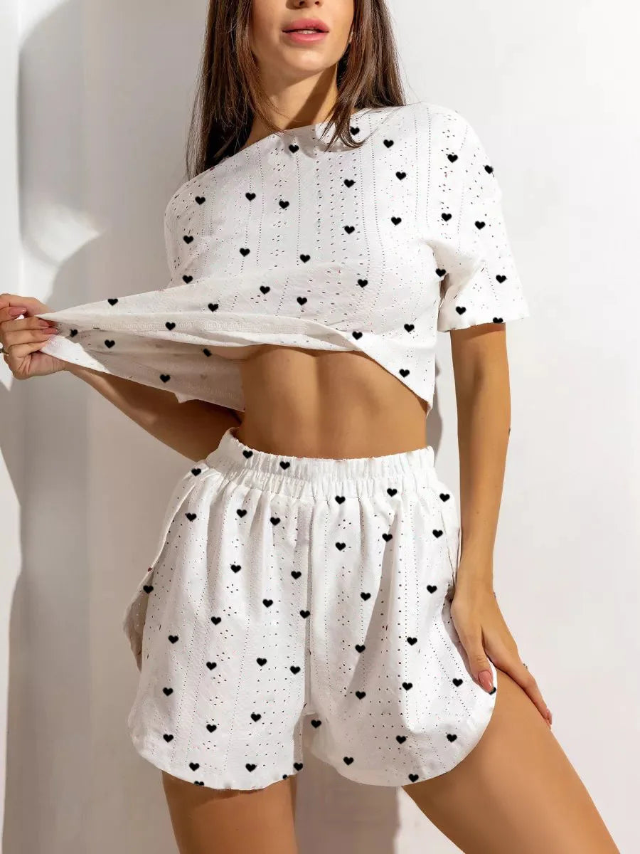Comfortable women's pajama set from Corporación Turística featuring soft fabric and relaxed fit for a cozy night’s sleep.