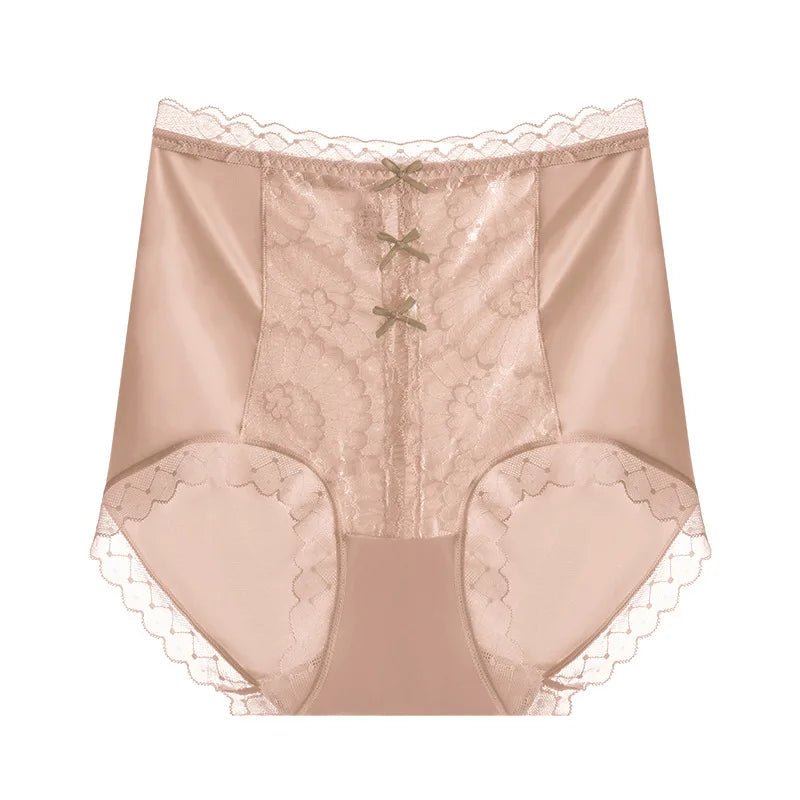 High-waisted lace women's underwear from Corporación Turística, featuring elastic fabric and elegant design.