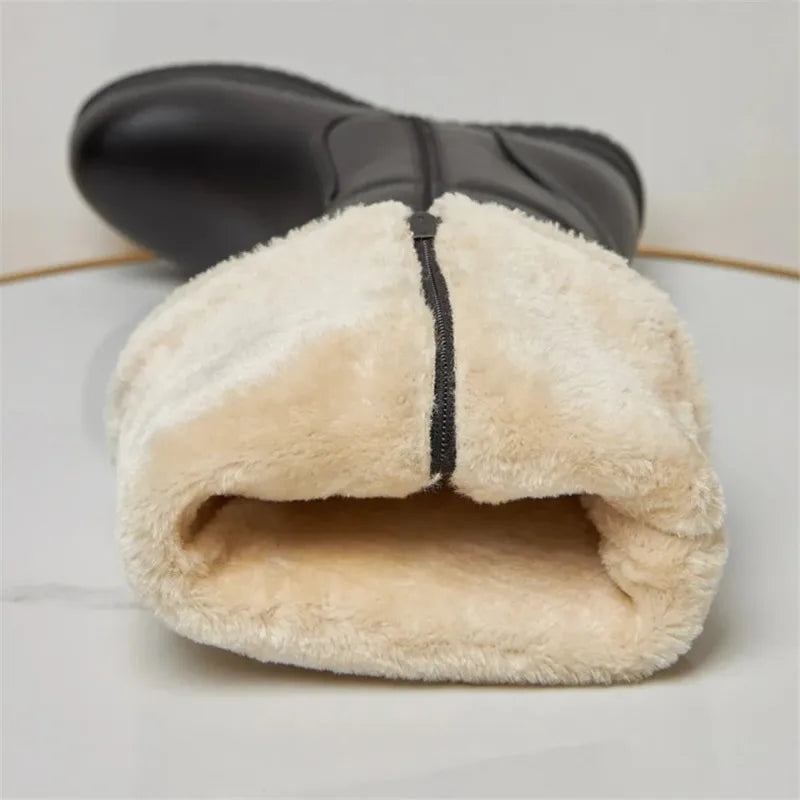 Botas de nieve blancas y rosas cálidas para Mujer, zapato...