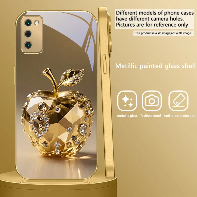 Gold dolphin phone case for Samsung Galaxy S20 FE, S21 Plus, S22, and 23, featuring a sleek dolphin design by Corporación Turística.