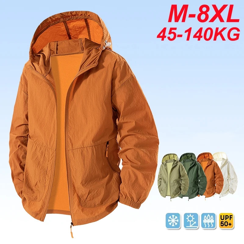 Men's summer hiking jacket with UPF 50+ from Corporación Turística, lightweight and breathable for outdoor adventures.