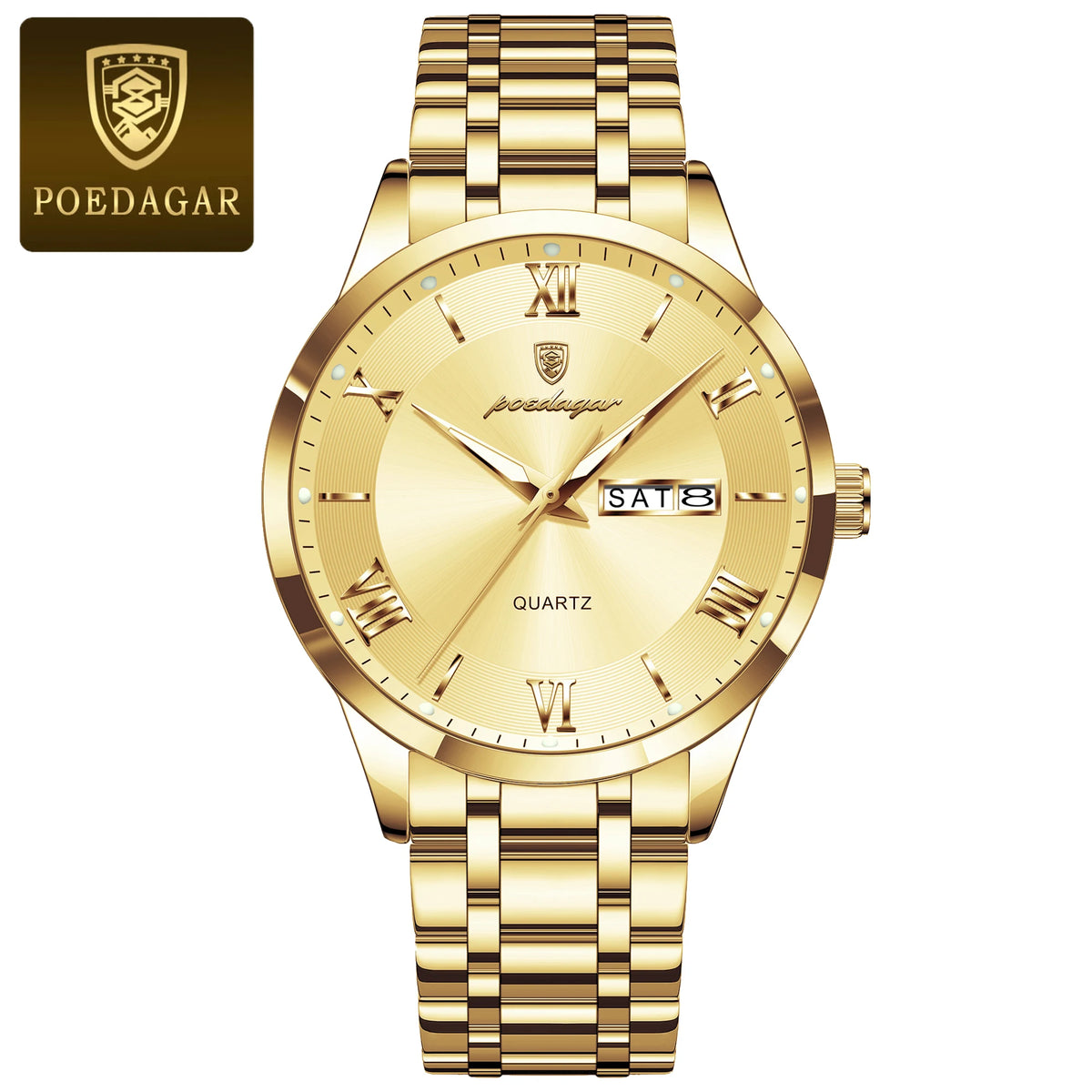 Reloj POEDAGAR de lujo a la moda para hombre, Reloj de pu...