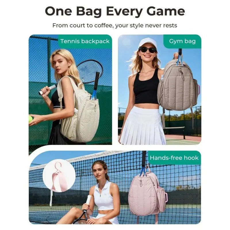 Mochila Deportiva para Raquetas de Tenis con Compartiment...