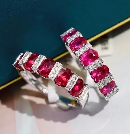 Anillo de circonita blanca para mujer, joyería de lujo co...