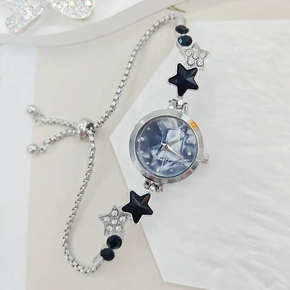 Elegante Reloj de Pulsera Ajustable con Pedrería, Reloj d...