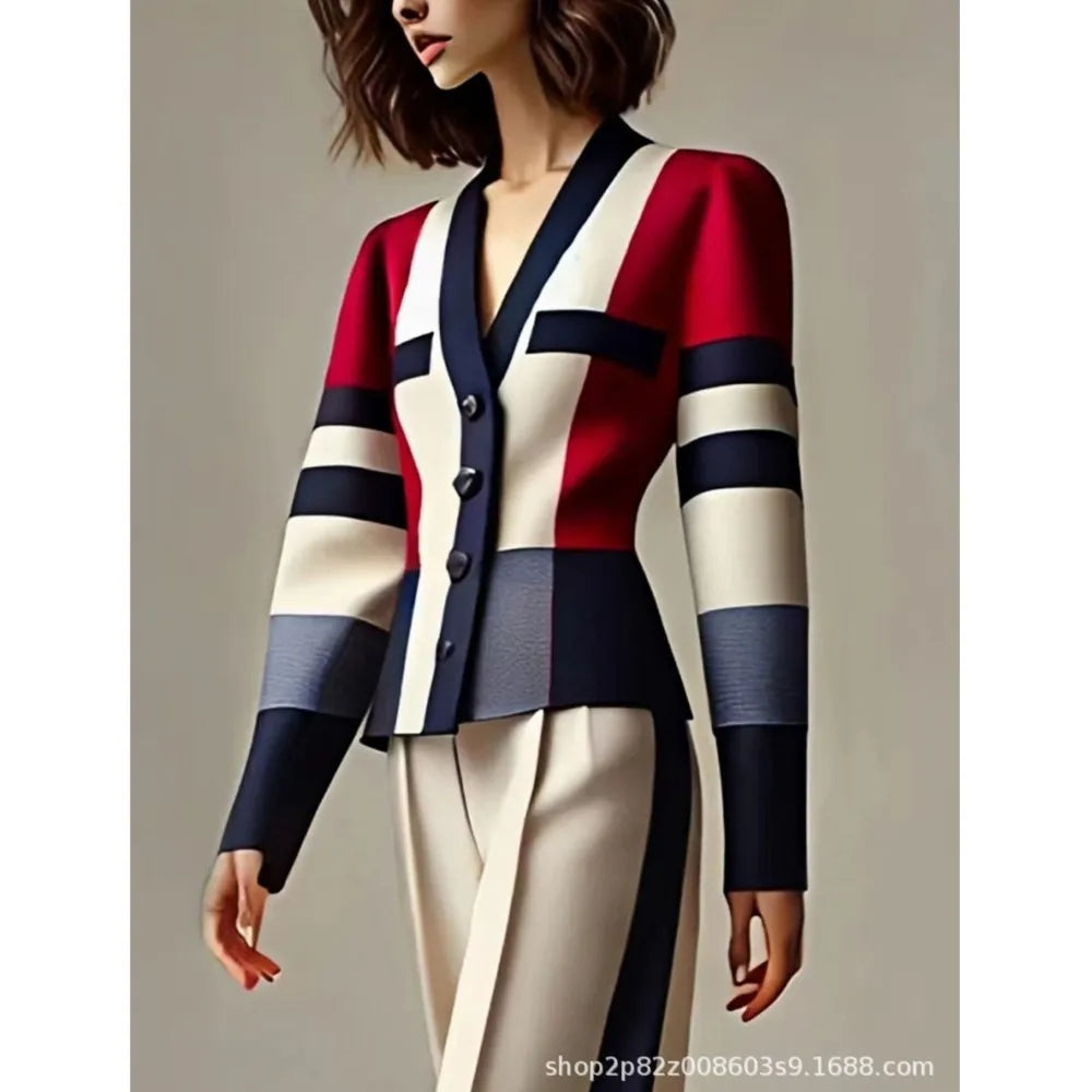Conjunto de Dos Piezas para Mujer, Blazer Elegante con Bl...