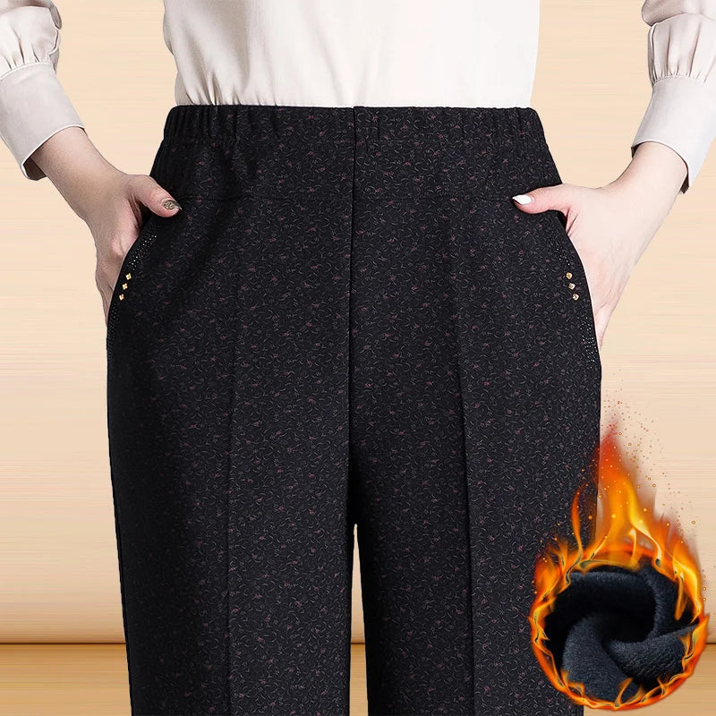 Pantalones Mujer Cintura Alta Elásticos OKXGNZ Otoño Invierno XL-9XL