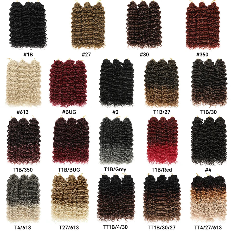 Extensiones de cabello trenzado GoGo Curl para mujer, tre...