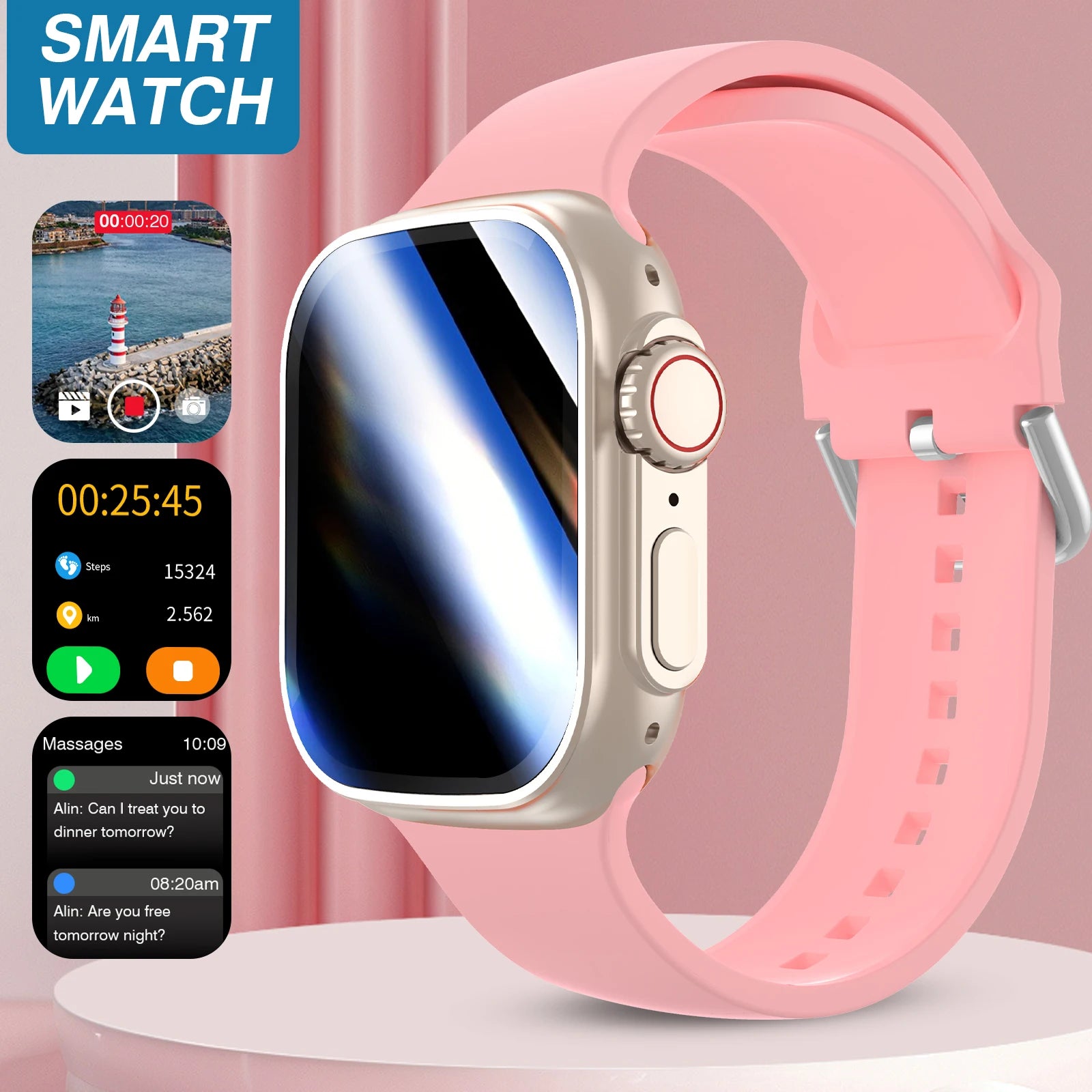 Nuevo Reloj Inteligente HD 2026 con Pantalla Táctil Compl...