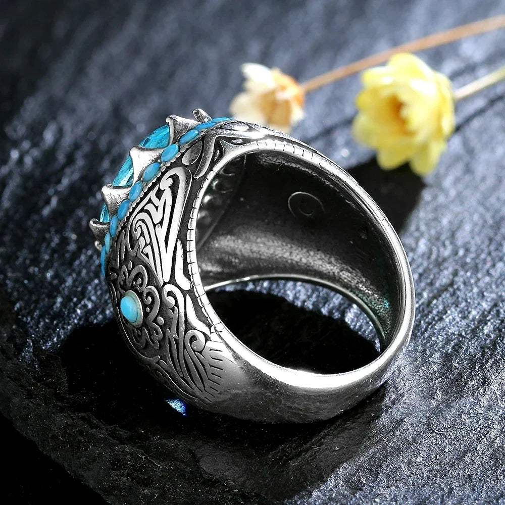 Silver unisex ring by Corporación Turística, stylish and sleek finger accessory for men and women.