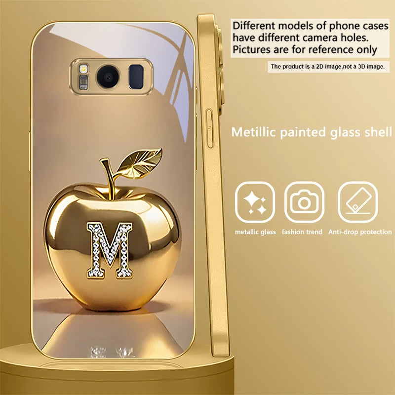Gold dolphin phone case for Samsung Galaxy S20 FE, S21 Plus, S22, and S23, featuring a detailed dolphin design from Corporación Turística.