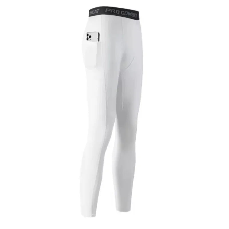 Men's compression shorts from Corporación Turística, black athletic leggings designed for active wear and workout support.