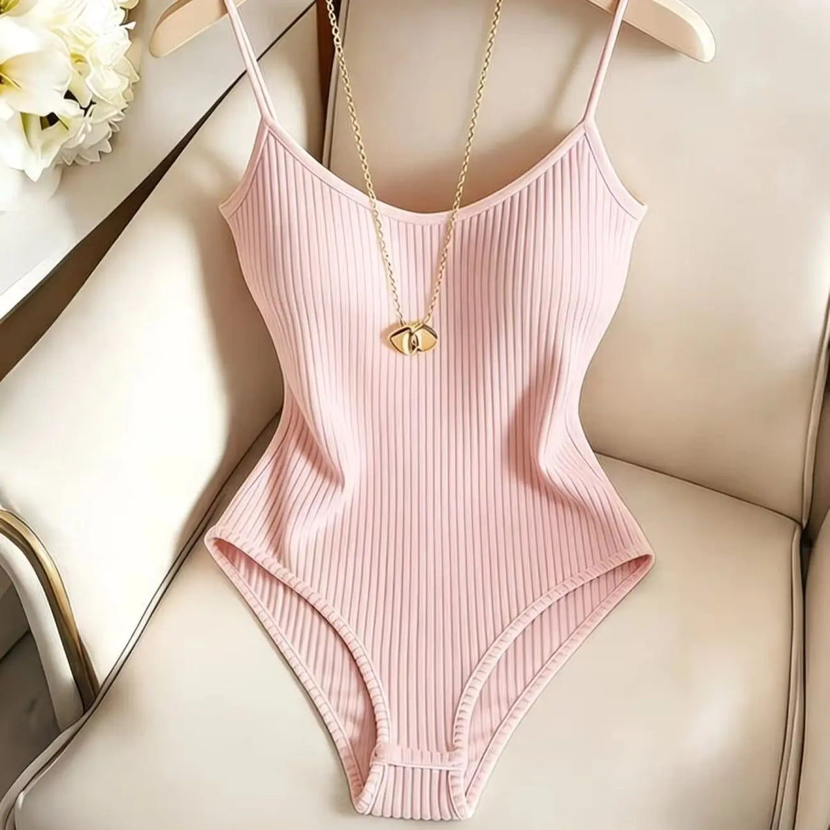 Black Leila body with thin straps from Corporación Turística, casual and basic design, made for comfortable everyday wear.