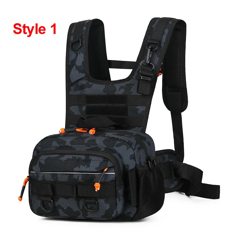Chaleco de senderismo para hombre, mochila, bolsa de pech...