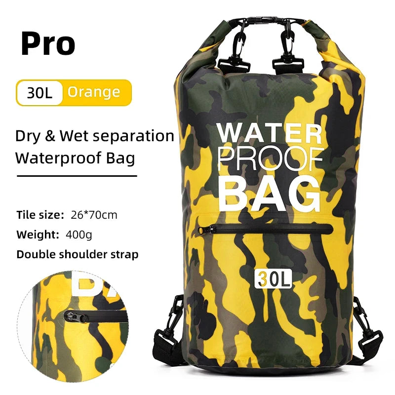 Paquete de natación de PVC, mochila seca para mujeres y h...