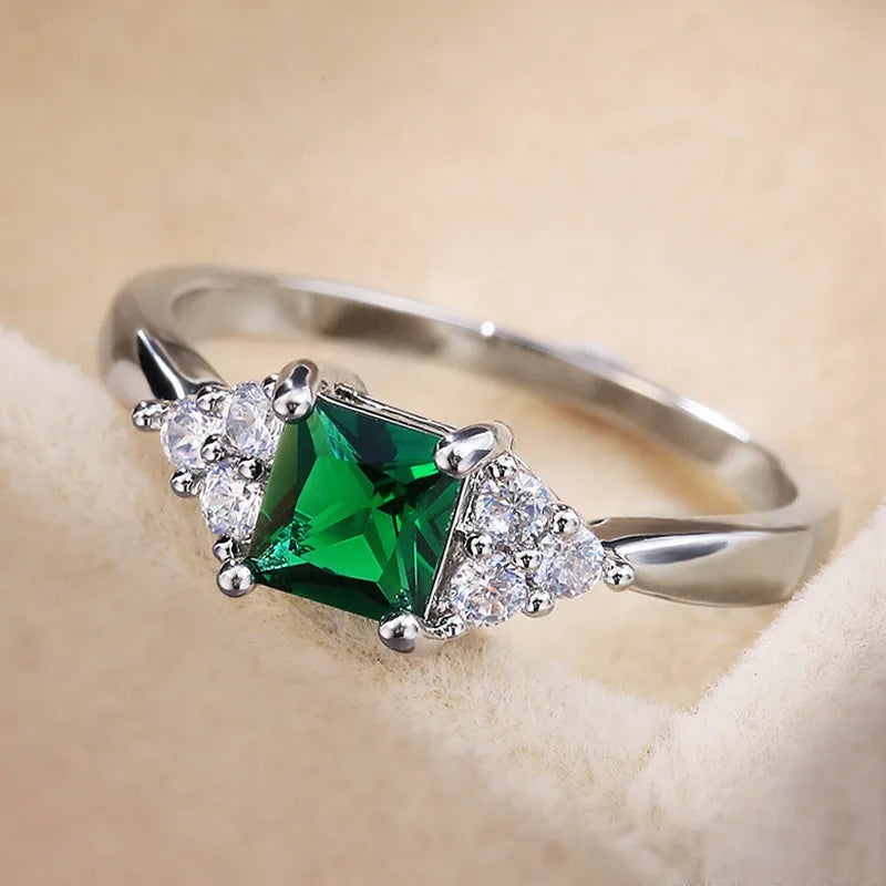 Anillos de dedo simples de Plata de Ley 925, diseño modes...