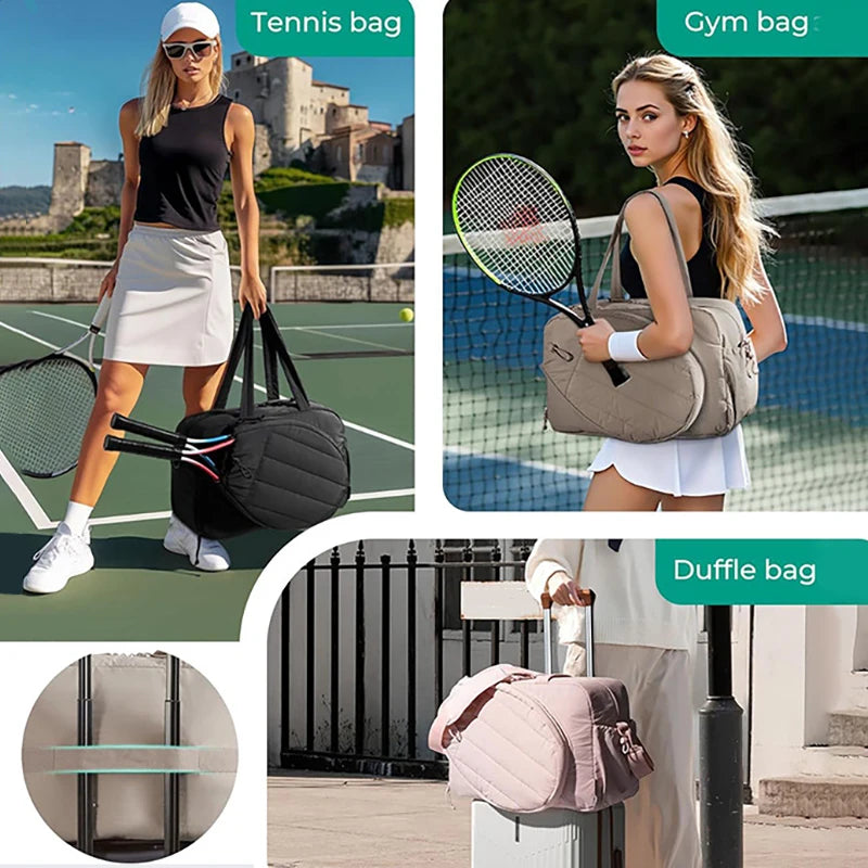 Bolsa para raquetas de tenis, bolsa de gimnasio para muje...