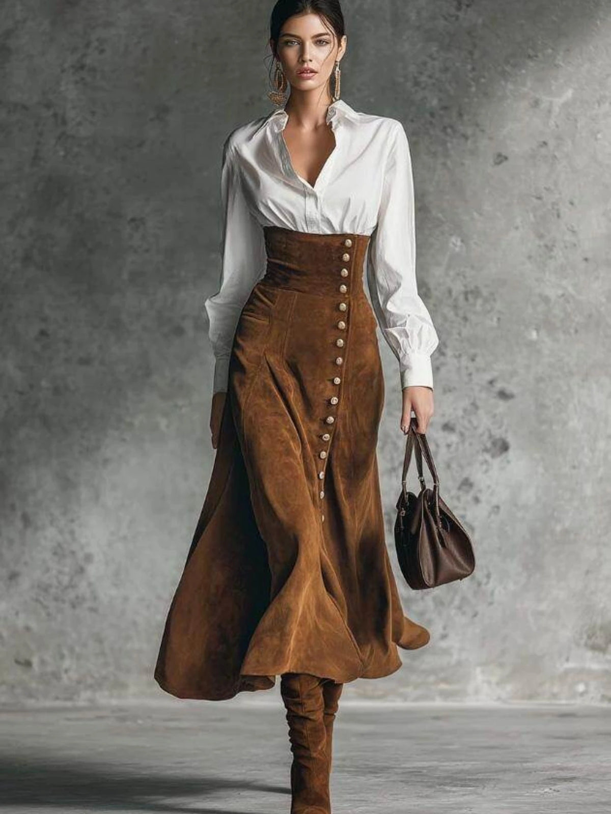 Conjunto de dos piezas para mujer: Camisa de manga larga ...