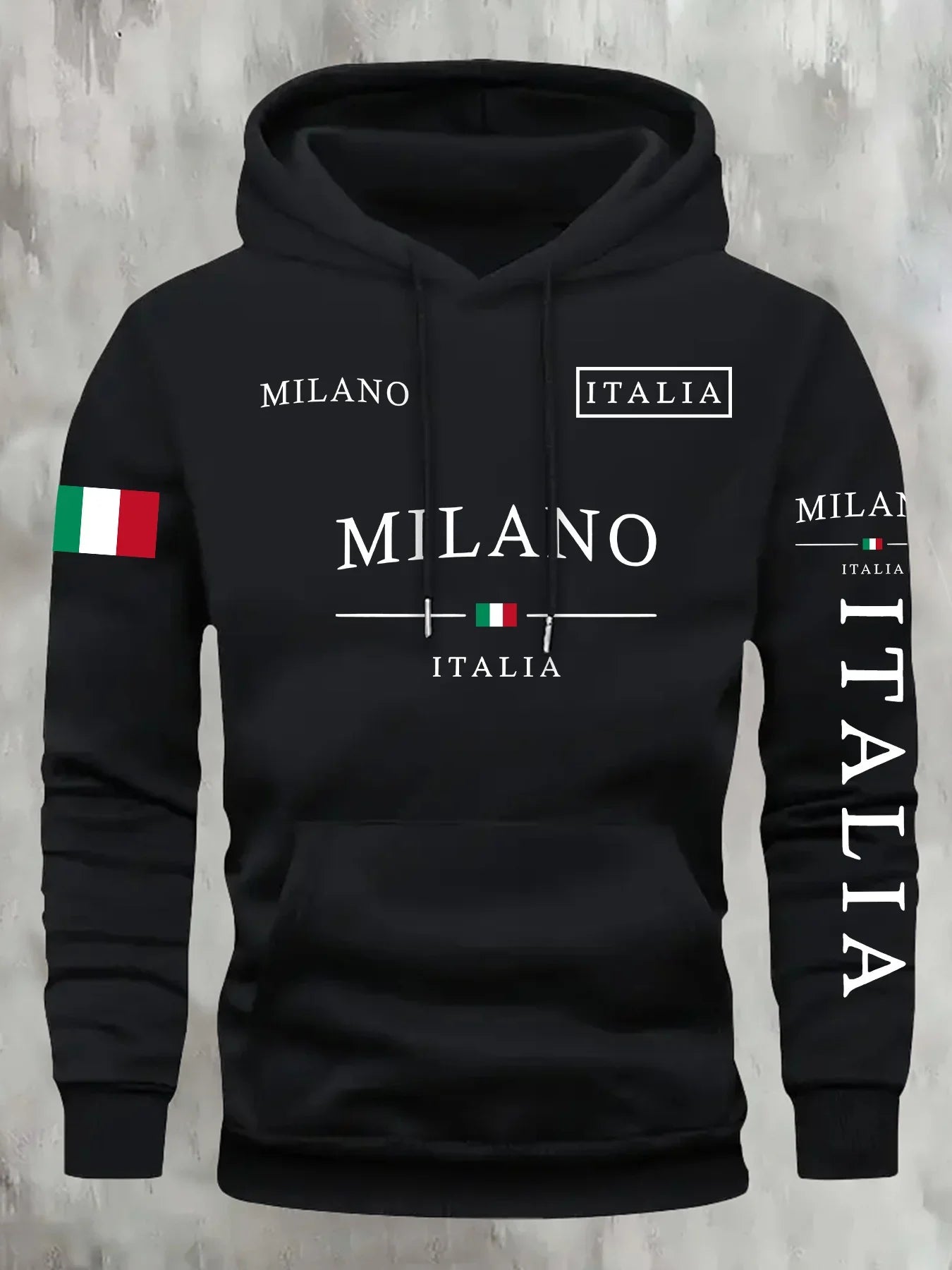 Sudadera Italia Milano: Estilo Casual Deportivo Primavera/Otoño - Corporación Turística