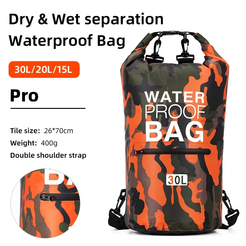 Paquete de natación de PVC, mochila seca para mujeres y h...