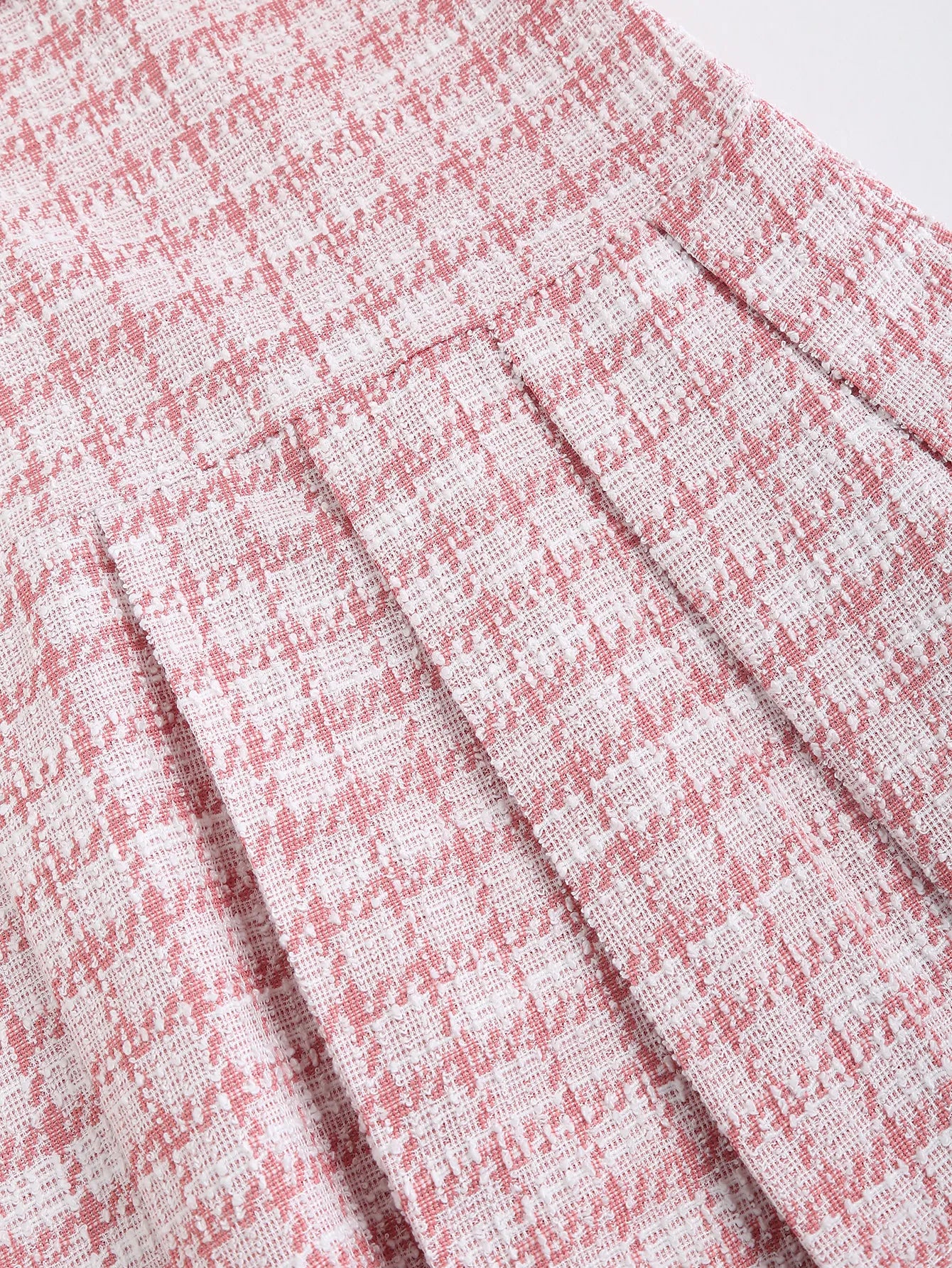 Minivestido a cuadros para mujer, manga corta, con cintur...