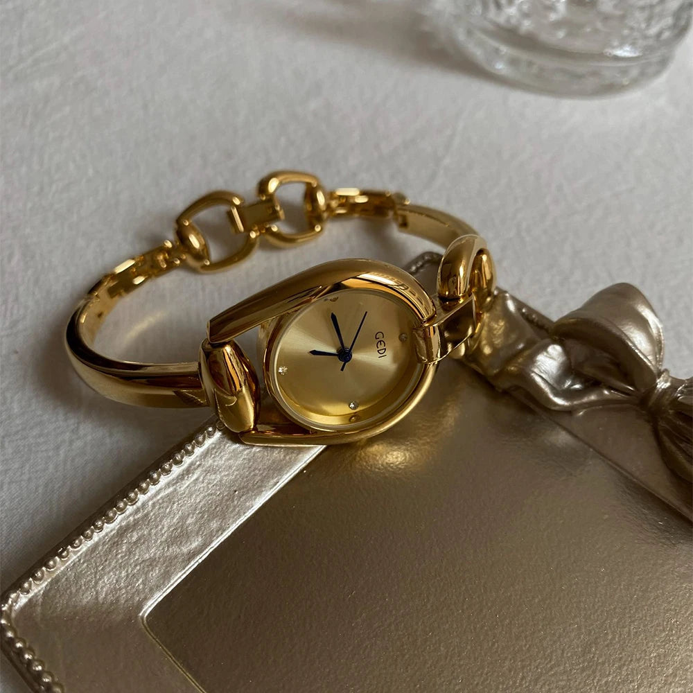 Reloj de Cuarzo con Correa de Acero, Estilo Moderno y Ele...