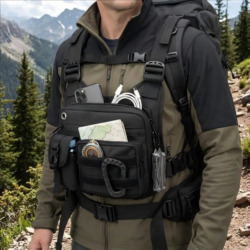 Bolso de Pecho para Actividades al Aire Libre para Hombre...
