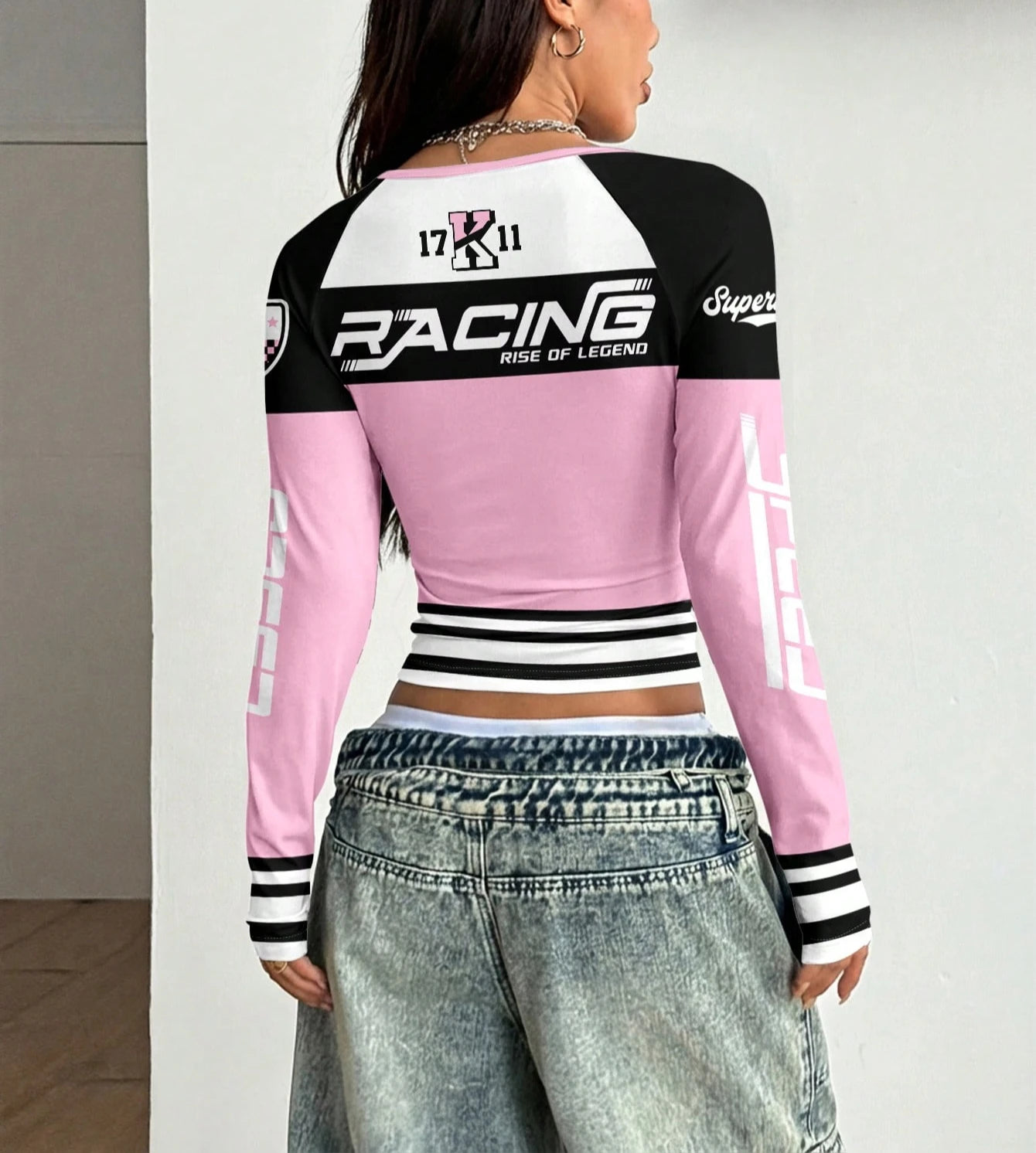 Camiseta Deportiva Retro con Estampado de Números y Letra...