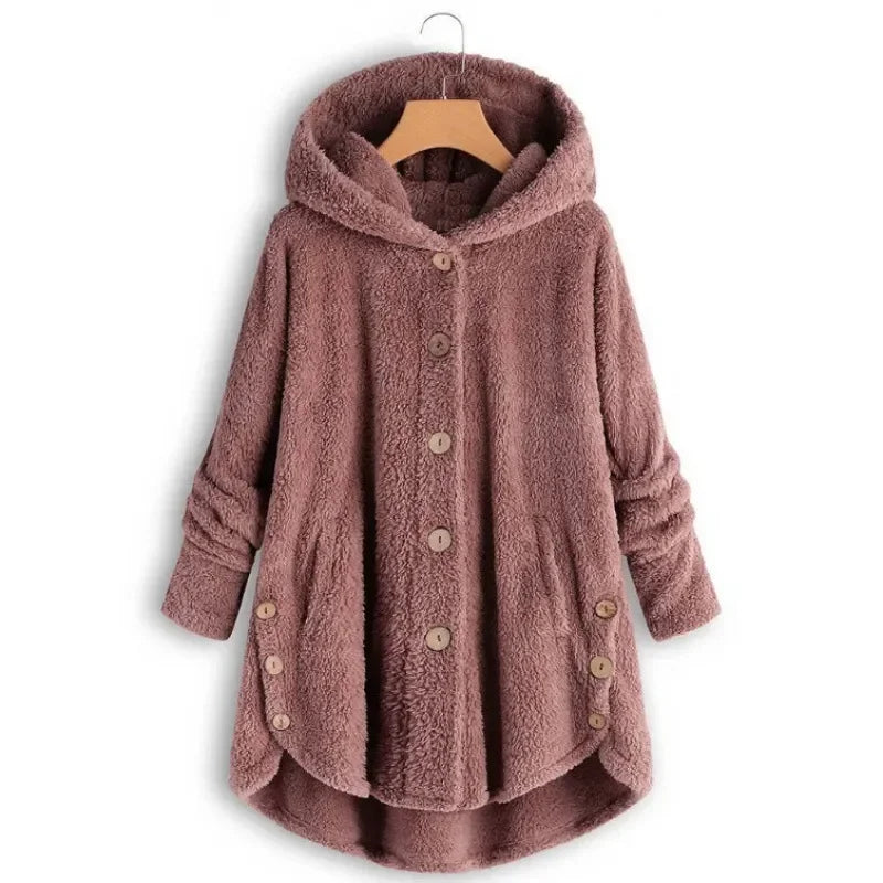 Abrigo de otoño e invierno para mujer, abrigo cálido de o...