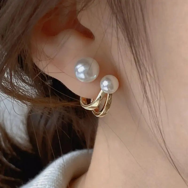 Pendientes de cisne de cristal hueco de aguja de plata 92...